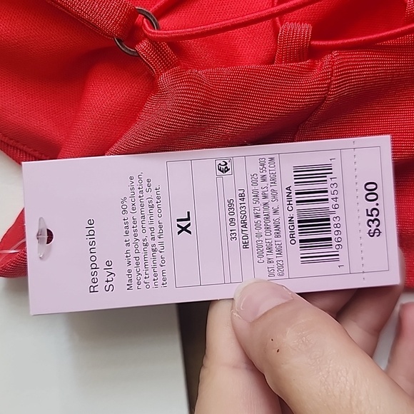 Lace-Up Back Maxi Bodycon Dress XL - Picture 5 of 7